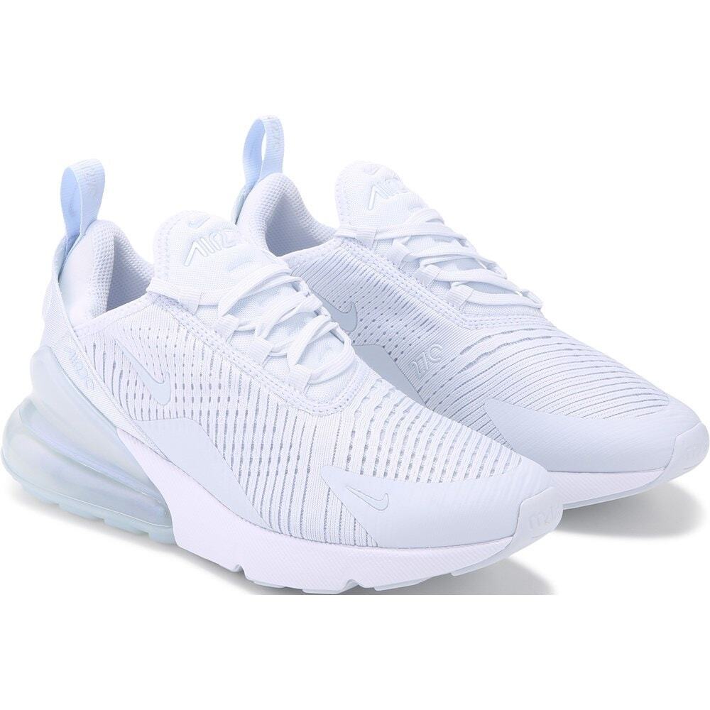 Nike Air Max 270 Sneakers White‎ Grey Blue Women’s Size 6.5 Running Shoes
